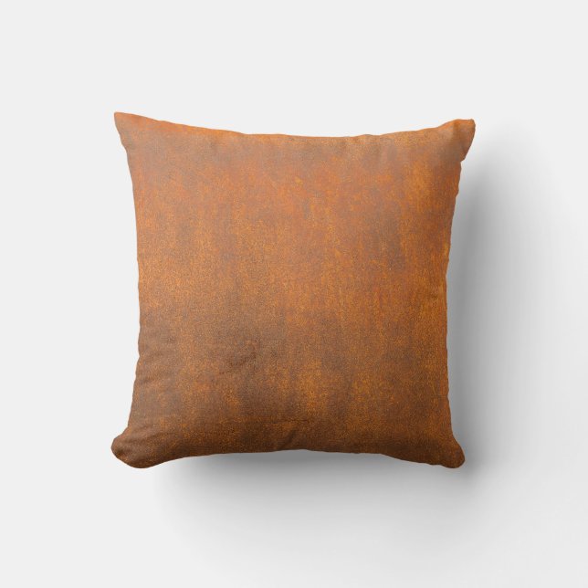 Black rust, metal texture close-up. cushion (Front)