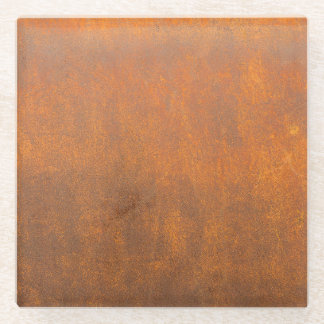 Black rust, metal texture close-up. glass coaster