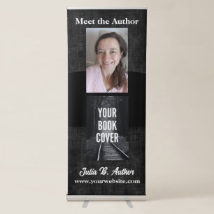 Black Rustic Banner for Authors Photo & Book Cover