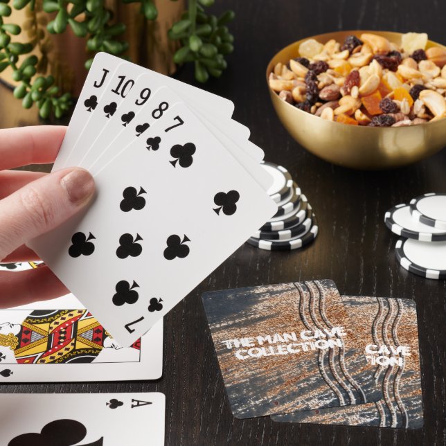 Black Rusty Grunge Background Playing Cards (In Situ)