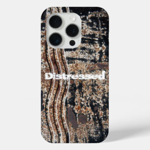 Black Rusty Metal Grunge Photograph iPhone 15 Pro Case