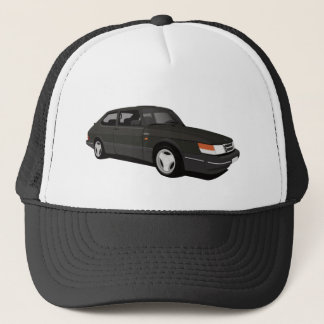 Black Saab 900 Turbo Coupé Trucker Hat