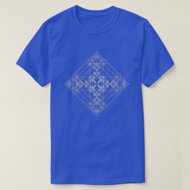 Black sacred geometry design with occult and wicca T-Shirt (Design Front)