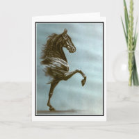 Black Saddlebred Card