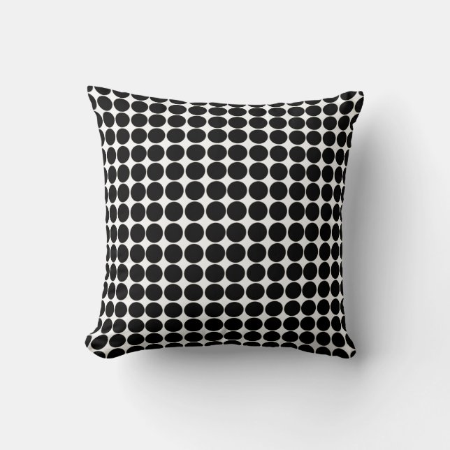 Black Safari Dot Pillow (Front)