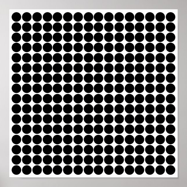 Black Safari Dot Poster (Front)