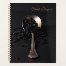 Black salt Meal Planner Notebook