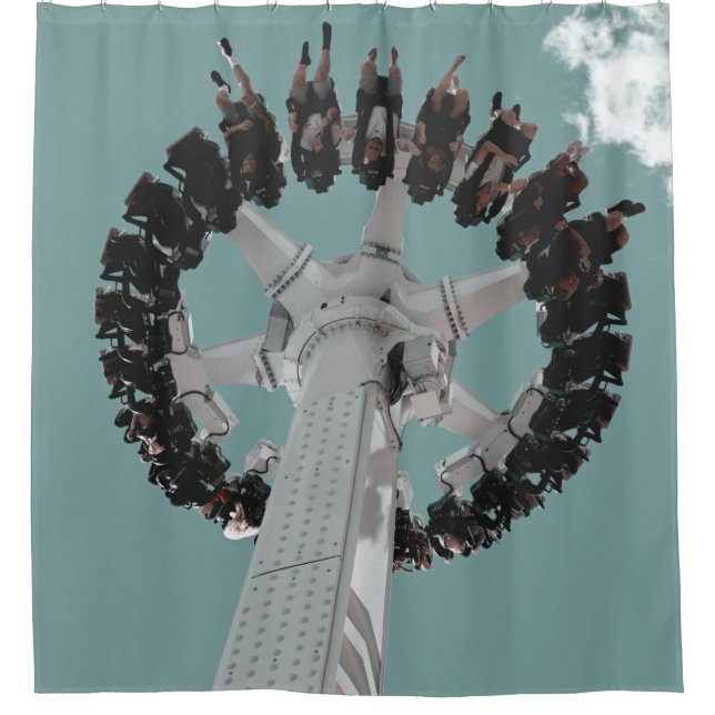 Black Samsung Android smartphone Shower Curtain (Front)