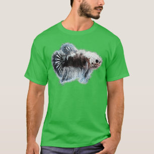Black Samurai fighting fish T-Shirt