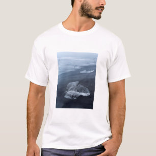 Black sand beach and ice, Iceland T-Shirt
