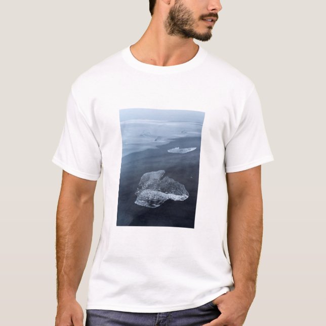 Black sand beach and ice, Iceland T-Shirt (Front)