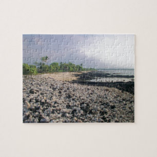 Black Sand Beach in Hawaii Jigsaw Puzzle