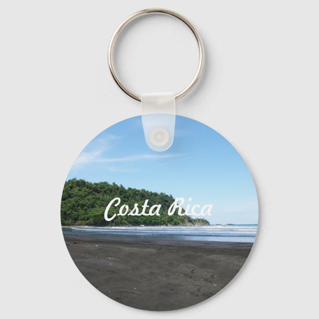 Black Sand Beach Key Ring (Front)