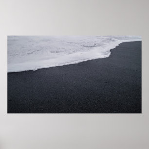 Black Sand Beach Poster