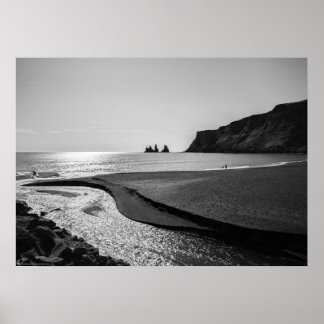 Black sand beach, Reynisfjara - Iceland Poster