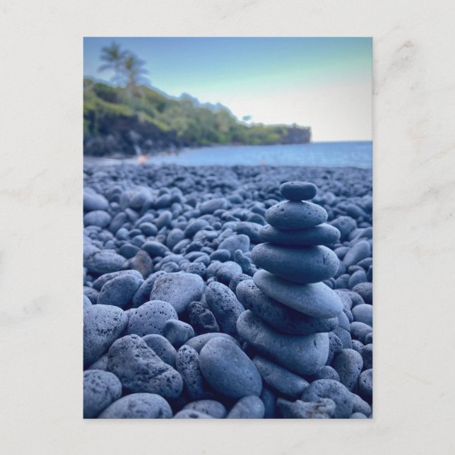 Black Sand Beach, Waianapanapa State Park, Maui Postcard (Front)
