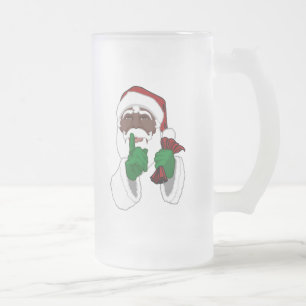 Black Santa Beer Mug African Santa Beer Glasses