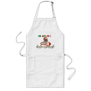 Black Santa Christmas Apron