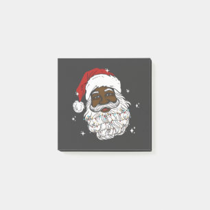 Black Santa Christmas Black History Xmas  Post-it Notes
