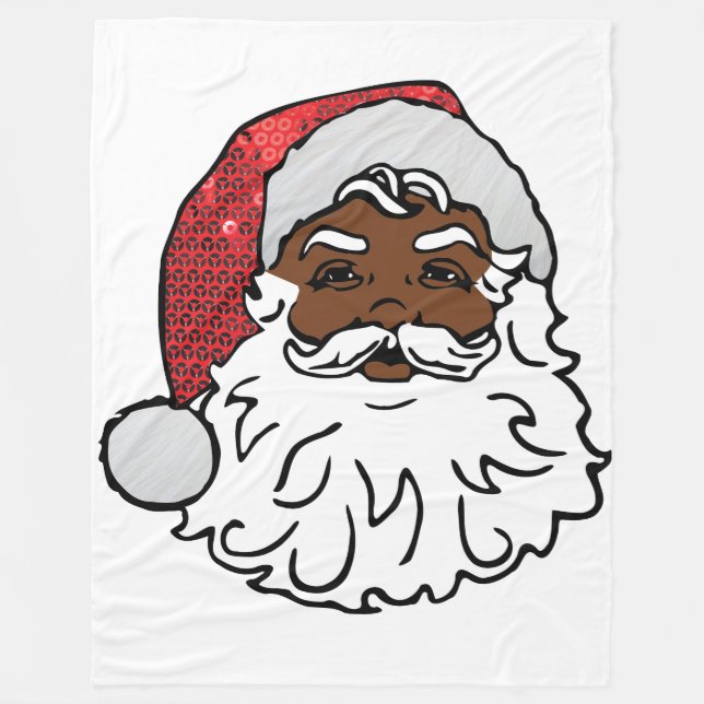 black santa claus blanket (Front)