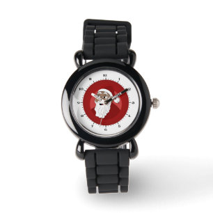 Black Santa Claus Cartoon Watch