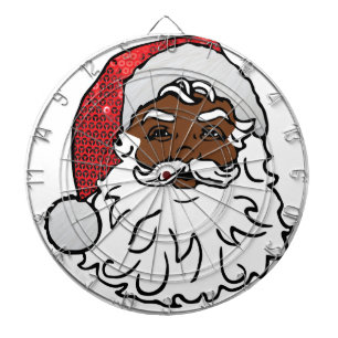 black santa claus dartboard