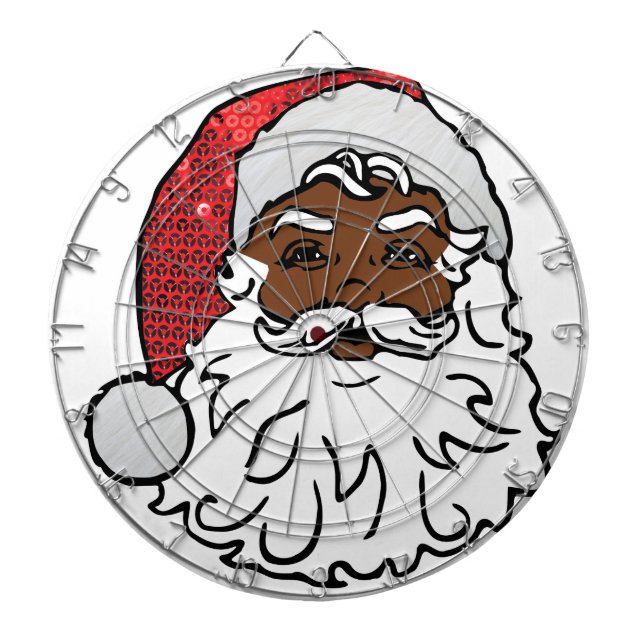 black santa claus dartboard (Front)