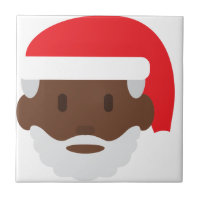 black santa claus emoji