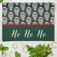 Black Santa Claus Green Christmas Holiday