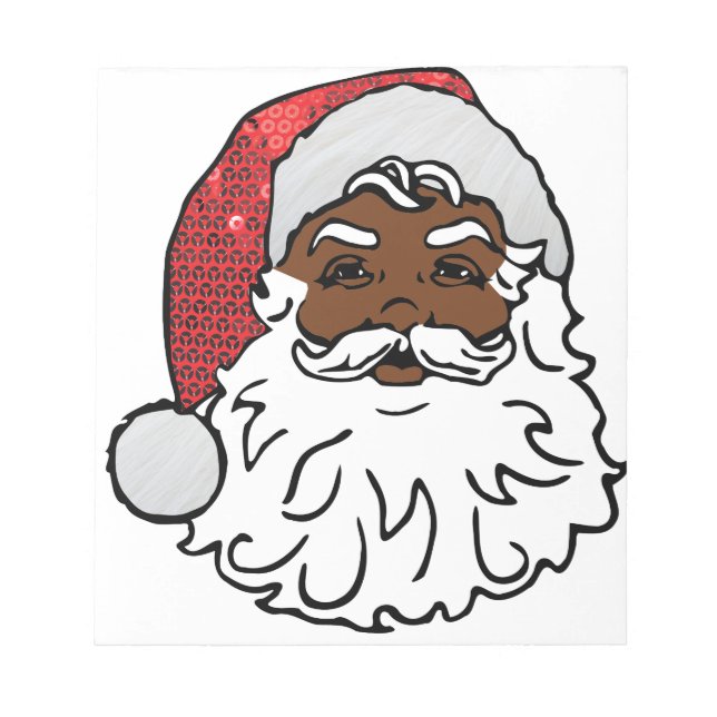 black santa claus notepad (Front)