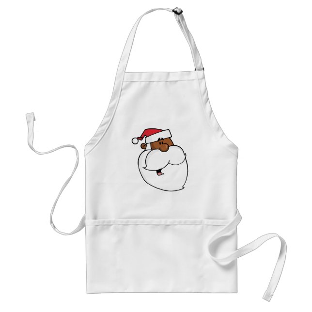 Black Santa Claus Standard Apron (Front)