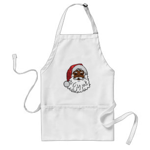 black santa claus standard apron