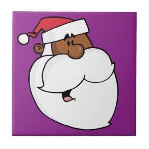 Black Santa Claus Tile