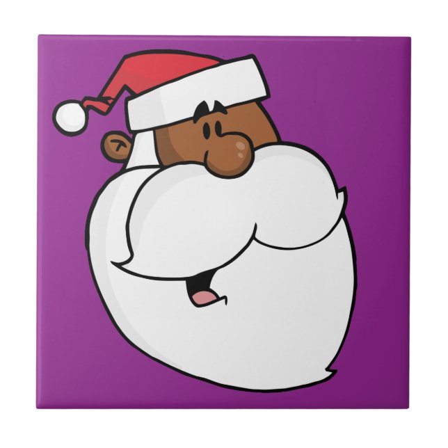 Black Santa Claus Tile (Front)