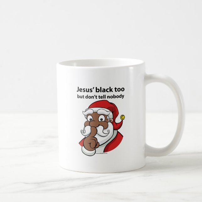 Black Santa Coffee Mug (Right)