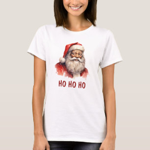 Black Santa Ho Ho Ho Christmas t-shirt