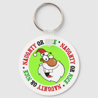 Black Santa is Making His Naughty List Key Ring