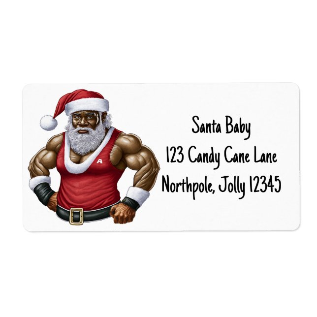 Black Santa Melanin Christmas Men Women Kids Xmas (Front)