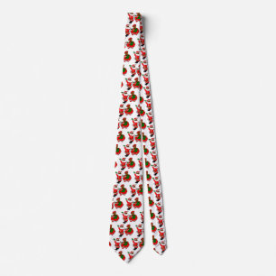 black santa mrs claus tie