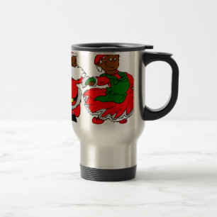 black santa mrs claus travel mug