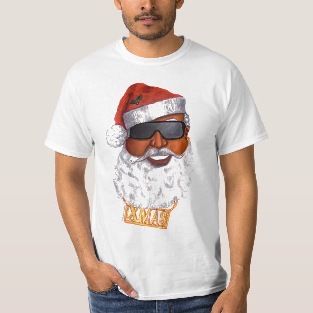 Black Santa T-Shirt (Front)
