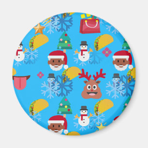 black santa taco christmas magnet