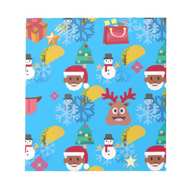 black santa taco christmas notepad (Front)