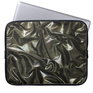 Black satin 15" laptop sleeve