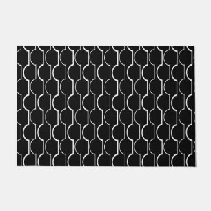 Black Scallops Doormat