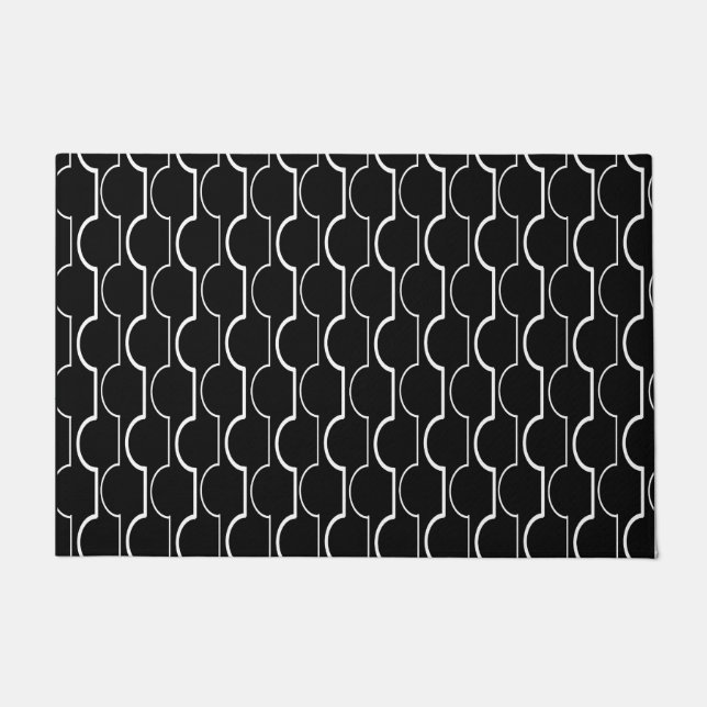 Black Scallops Doormat (Front)