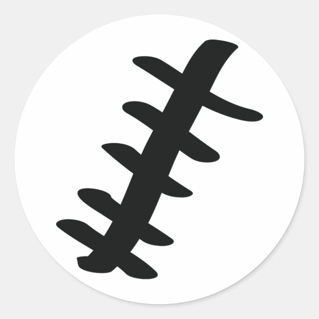 black scar classic round sticker (Front)