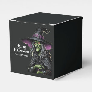 Black Scary Witch Happy Halloween  Favour Box
