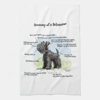 Black Schnauzer Kitchen Towel