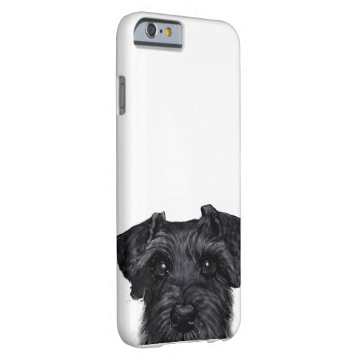 Black schnauzer, Original painting and design Barely There Iphone 6 Case
